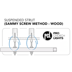 A11 - Wood beam suspension Kit for 10' Schedule 40 Pipe
