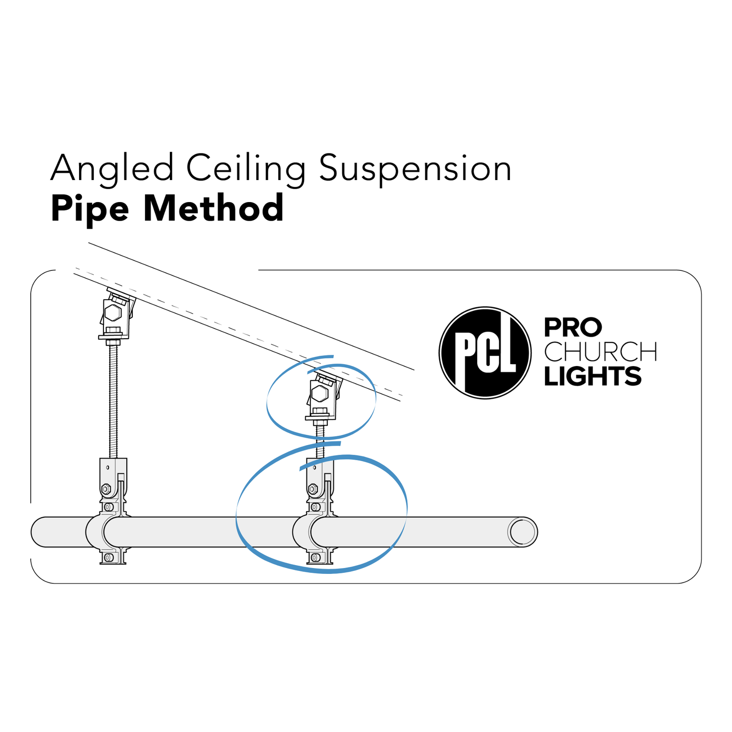B3 - Angled Suspension Kit for Pipe (Per Rig Point)