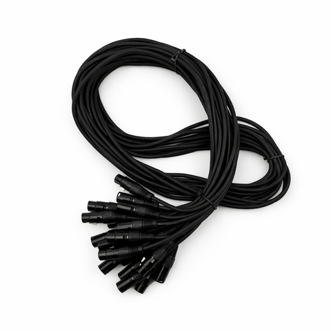 Bulk Pack (5ft Length) 3-Pin DMX Cables (10-Pack)